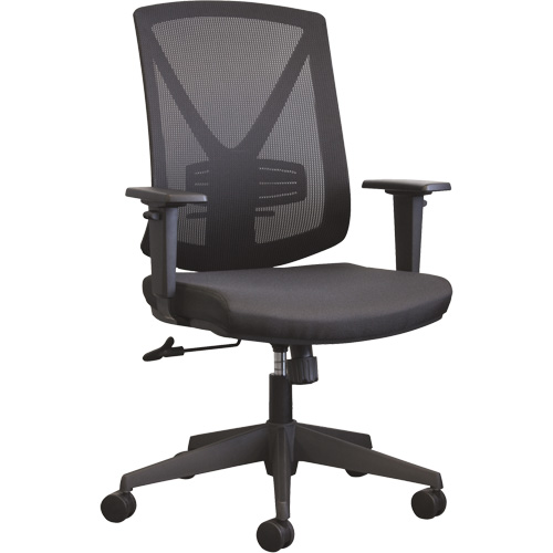 Chaise de bureau Activ A-47 Synchro, Tissu, Noir, Capacit&eacute; 275 lb Action Paper