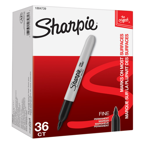 Marqueur permanent, Fin, Noir Action Paper