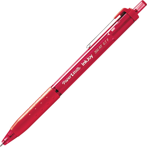 Stylo Inkjoy 300RT, Rouge, 1 mm, R&eacute;tractable Action Paper