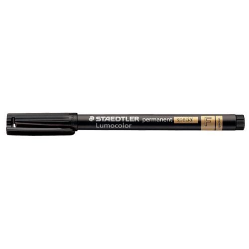 Lumocolor&reg; Permanent Marker, Fine, Black Action Paper