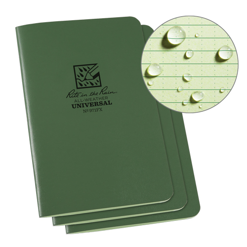 Notebook, Soft Cover, Green, 48 Pages, 4-5/8" W x 7" L Action Paper