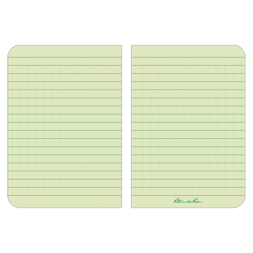 Memo Book, Soft Cover, Green, 112 Pages, 3-1/2" W x 5" L Action Paper