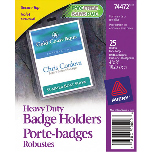 Heavy-Duty Badge Holder Action Paper