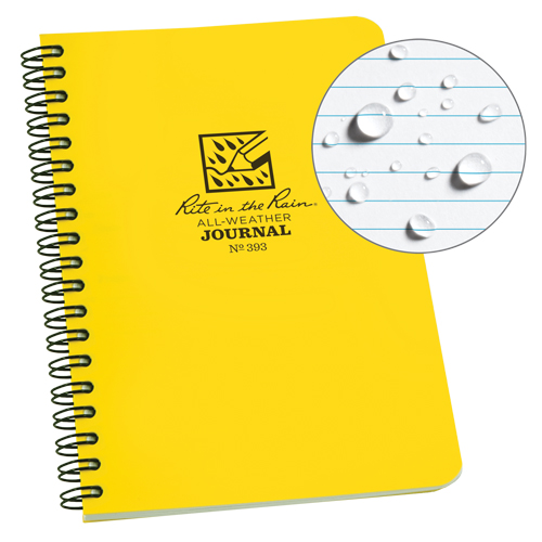 Side-Spiral Notebook, Soft Cover, Yellow, 64 Pages, 4-5/8" W x 7" L Action Paper