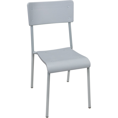 Chaises empilables Ventura, Polypropyl&egrave;ne, Hauteur 36", Capacit&eacute; 300 lb, Gris Action Paper