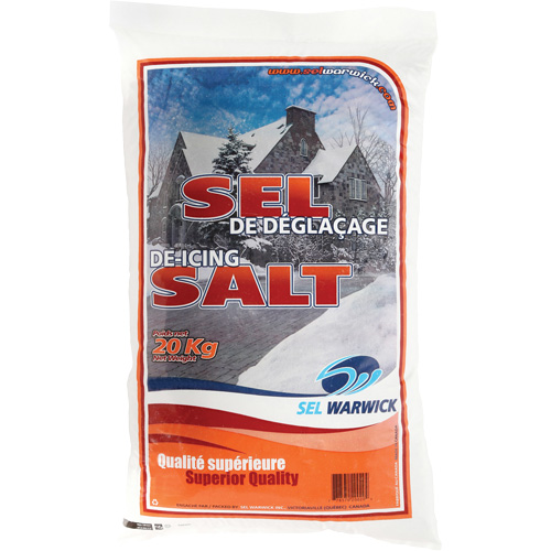 Ice Melting Salt, 44.1 lbs. (20 kg), Bag, -10°C (14°F) Action Paper