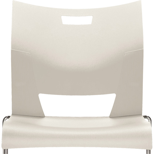 Chaise de formation sans bras Duet, Plastique, Hauteur 33-1/4", Capacit&eacute; 350 lb, Blanc Action Paper