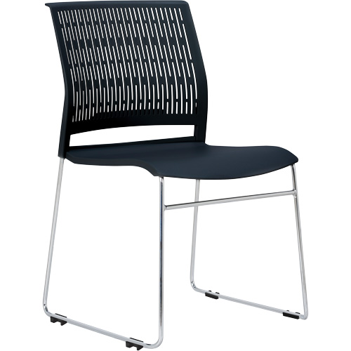 Activ Series Stacking Chairs, Polypropylene, 32-3/8" High, 275 lbs. Capacity, Black Action Paper