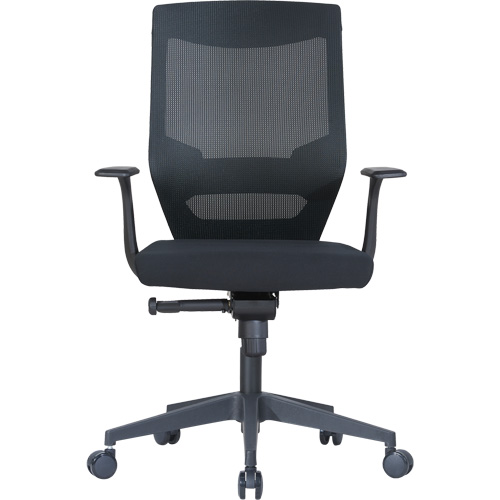 Chaise de bureau ajustable &agrave; basculement synchronis&eacute; s&eacute;rie Activ, Tissu/Mailles, Noir, Capacit&eacute; 275 lb Action Paper