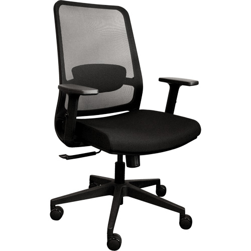 Activ Series Synchro-Tilt Office Chair, Fabric/Mesh, Black, 275 lbs. Capacity Action Paper