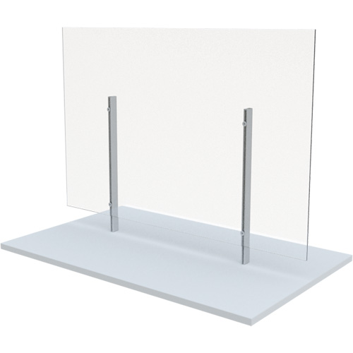 Freestanding Board Mount Sneeze Guard, 36" W x 36" H Action Paper
