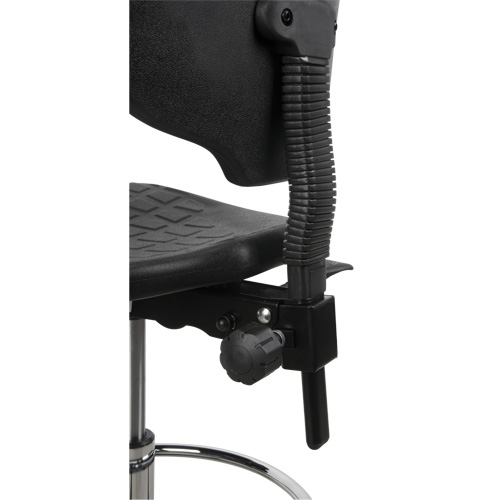 Tabouret robuste et ergonomique, Stationnaire, Ajustable, 39” - 48”, Polyur&eacute;thane Si&egrave;ge, Noir Action Paper