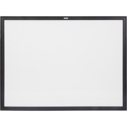 Black MDF Frame Whiteboard, Dry-Erase/Magnetic, 48" W x 36" H Action Paper