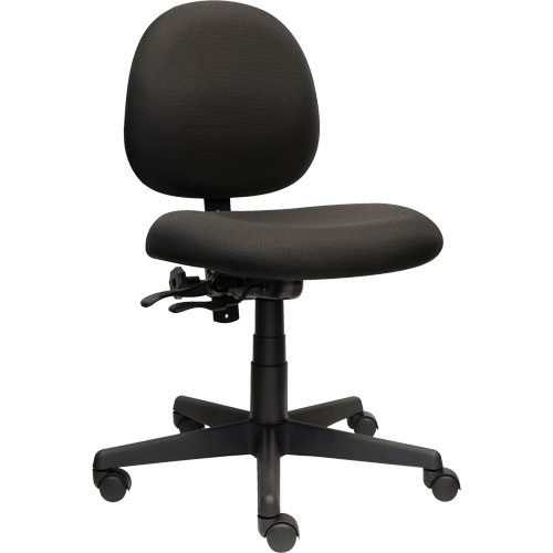 Aspen Low Back Posture Task Chair, Fabric, Black, 275 lbs. Capacity Action Paper