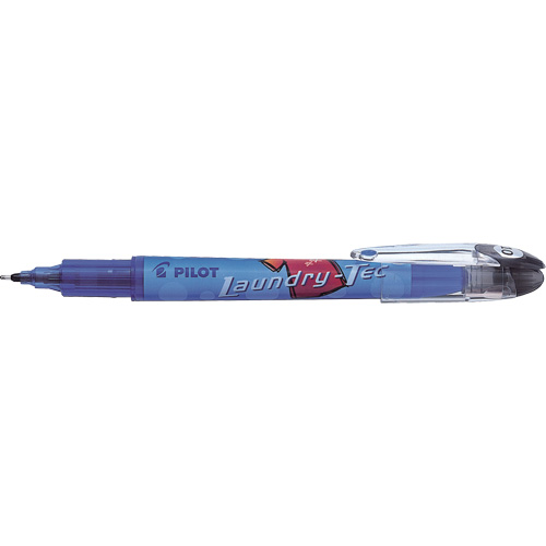 Laundry-Tec Permanent Fabric Marker, Micro Tip, Black Action Paper