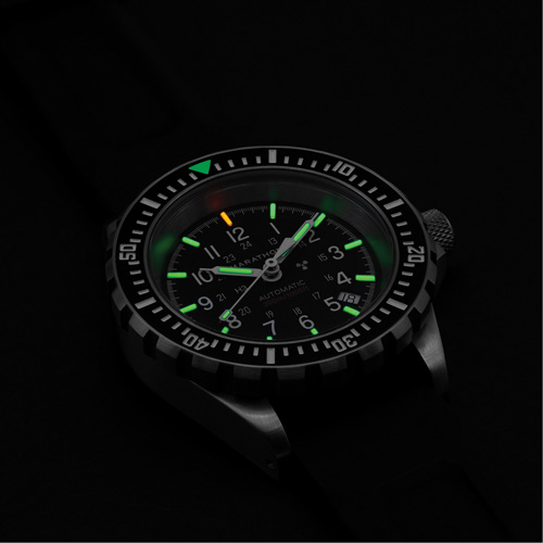 Large Diver's Automatic Watch, Digital, Battery Operated, 41 mm, Black Action Paper