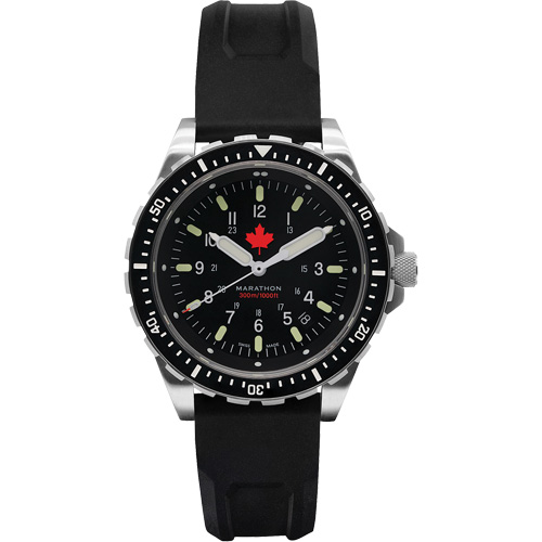 Red Maple Jumbo Diver's Quartz Watch, Digital, Battery Operated, 46 mm, Black Action Paper
