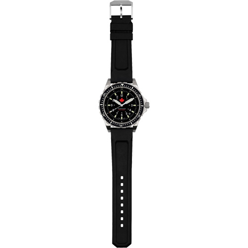 Red Maple Jumbo Diver's Quartz Watch, Digital, Battery Operated, 46 mm, Black Action Paper