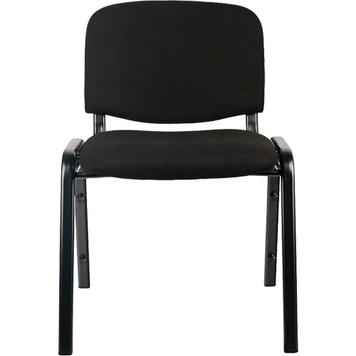 Stacking Chairs, Fabric, 32" High, 250 lbs. Capacity, Black Action Paper