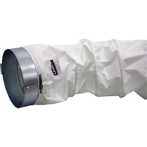 White 12" x 12' Distribution Ducting Kit, Adapter & Clamp Action Paper