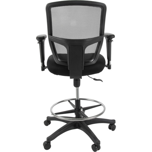Mesh Work Stool, Mobile, Adjustable Height, 450 lbs. Capacity Action Paper