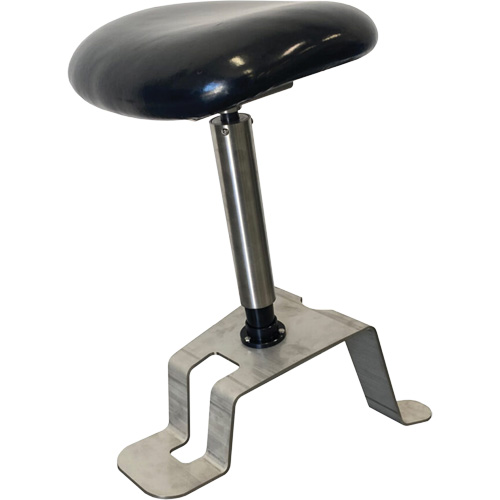 TA200 Sit-Stand Stool, Vinyl, Black, 280 lbs. Capacity Action Paper