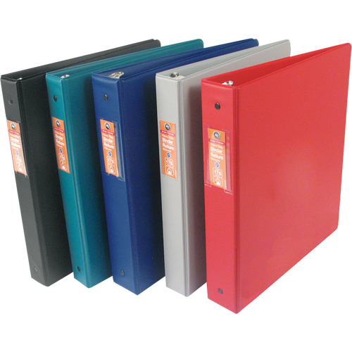 Vinyl Binders, 11" x 8-1/2" x 1", Green Action Paper