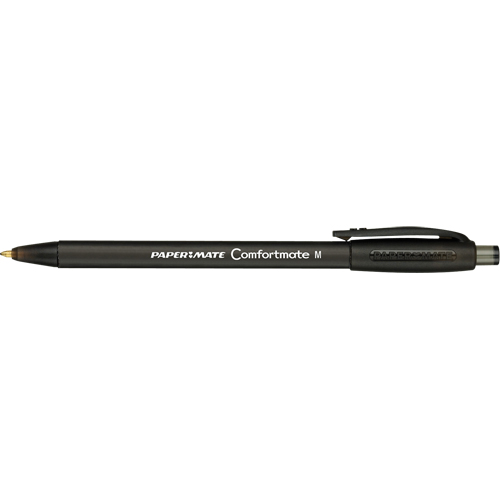 Stylo ComfortMate, Noir, 1 mm, R&eacute;tractable Action Paper