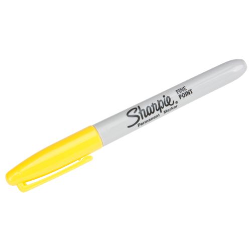 Permanent Markers - #15, Fine, Yellow Action Paper
