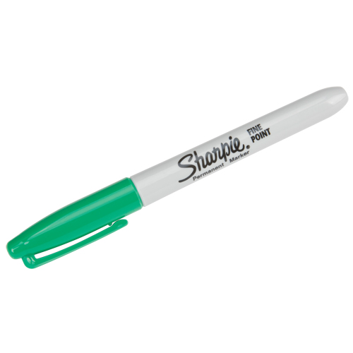 Permanent Markers - #15, Fine, Green Action Paper