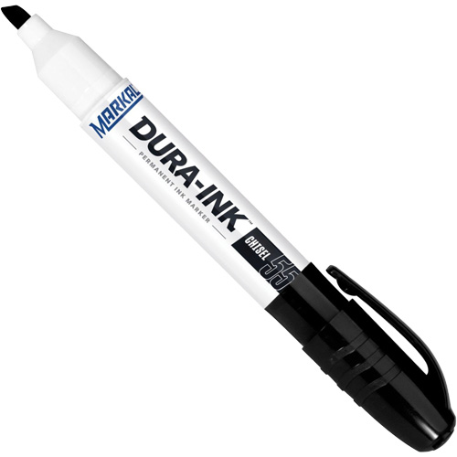 Dura-Ink&reg; 55 Permanent Marker, Black, Chisel Tip Action Paper