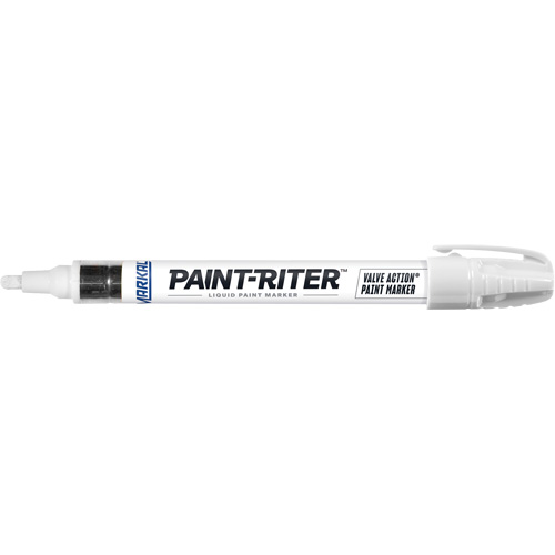 Paint-Riter&reg; Valve Action&reg; Paint Marker, Liquid, White Action Paper
