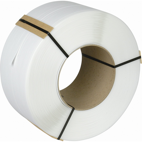Feuillard, Polypropyl&egrave;ne, 3/8" la x 12900' lo, Blanc, Calibre Machine Action Paper