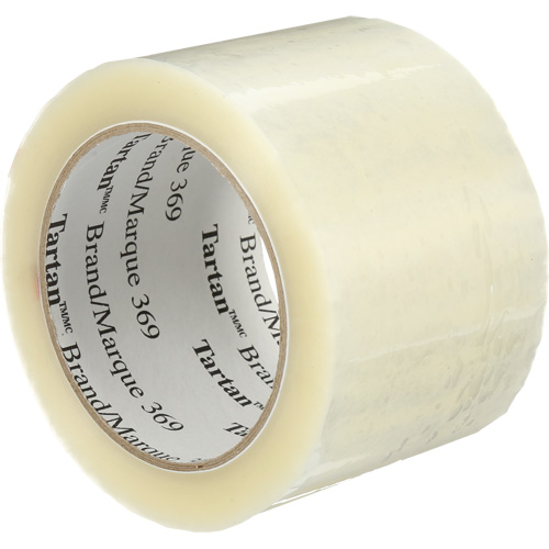 Tartan Box Sealing Tape, Hot Melt Adhesive, 1.6 mils, 72 mm (3") x 100 m (330') Action Paper