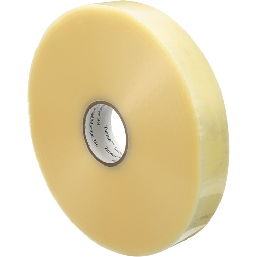 Tartan 369 Box Sealing Tape, Hot Melt Adhesive, 1.6 mils, 48 mm (1-22/25") x 1500 m (4921') Action Paper