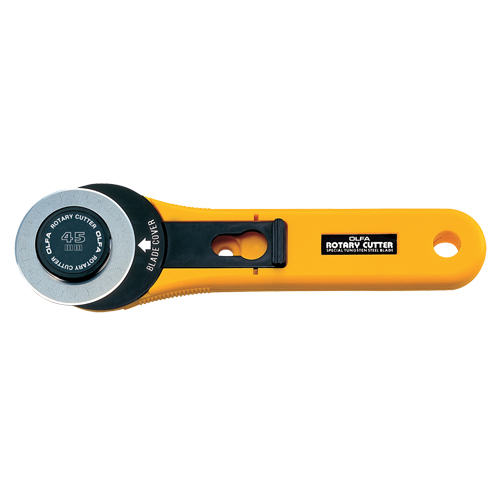 Heavy-Duty Rotary Cutter, 45 mm Blade Action Paper