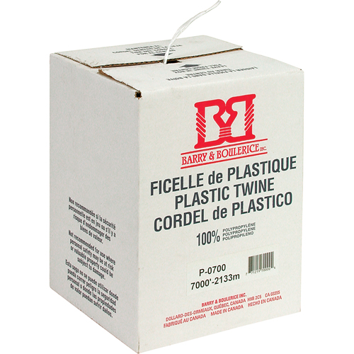 Ficelle d'arrimage, Polypropyl&egrave;ne, 7000' Longueur Action Paper