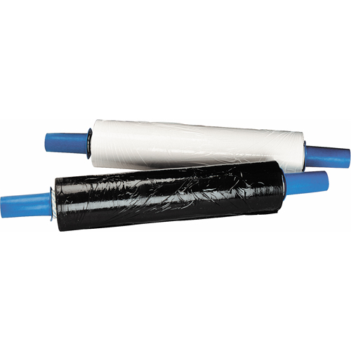 Stretch Wrap, 80 Gauge (20.3 micrometers), 18" x 1000', Opaque White Action Paper