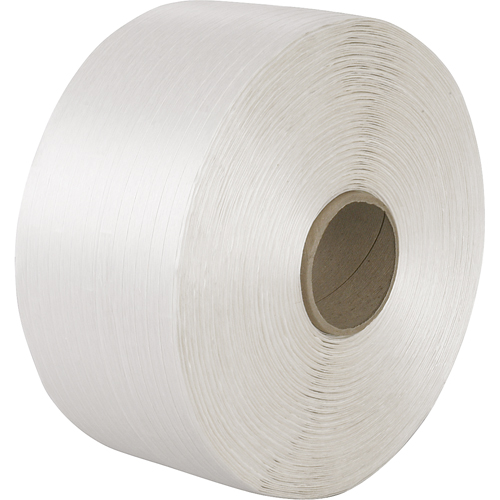 Woven Cord Strapping, Polyester Cord, 3/8" W x 5250' L, Manual Grade Action Paper