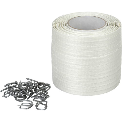 Feuillard en cordon tiss&eacute;, Polyester, 1/2" la x 750' lo Action Paper