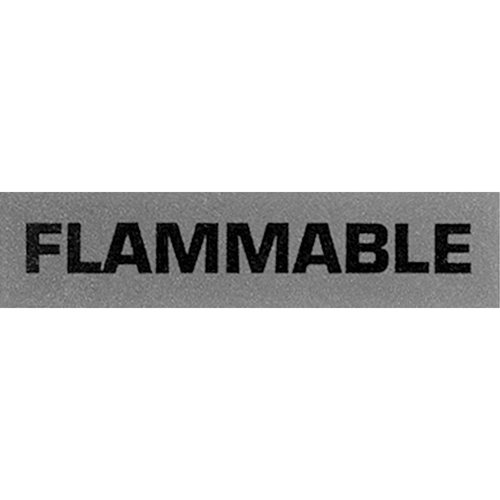 "Flammable" Special Handling Labels, 5" L x 2" W, Black on Red Action Paper