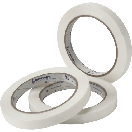 White General Purpose Strapping Tape, 2.7 mils Thick, 18.288 mm (18/25") x 54.864 m (180')  Action Paper
