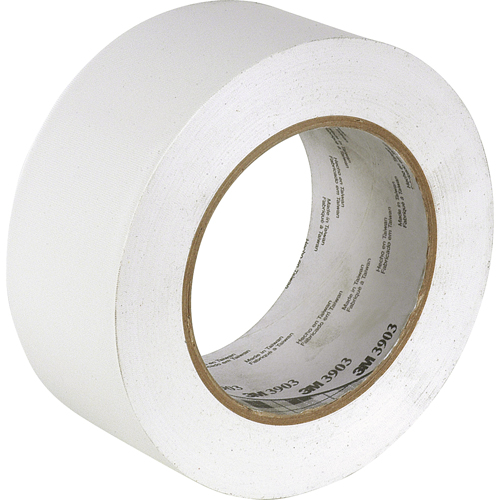 Rubans adh&eacute;sifs en vinyle 3903, 50 mm (2") la x 45,5 m (149,25') lo, 6,3 mils, Blanc Action Paper