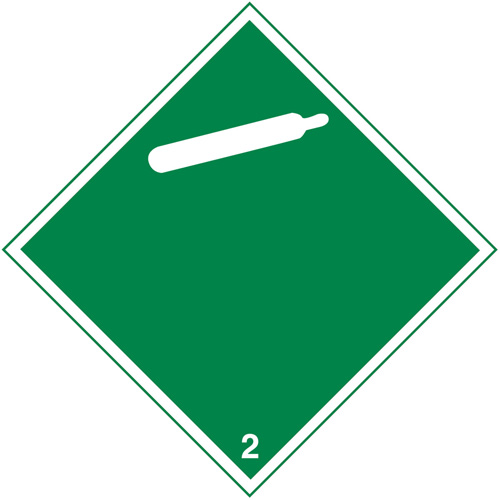 &eacute;tiquettes d'exp&eacute;dition TMD, Classe 2, Gaz, Papier Action Paper