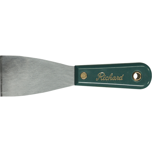Putty Knife Flexible Stainless Steel, 2", Stainless Steel Blade Action Paper