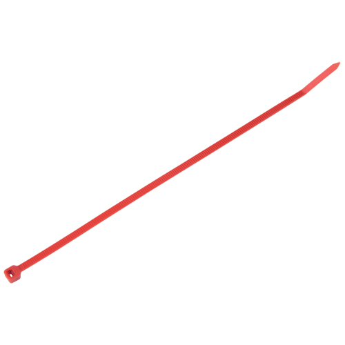 Intermediate Cable Ties, 8" Long, 40 lbs. Tensile Strength, Red Action Paper