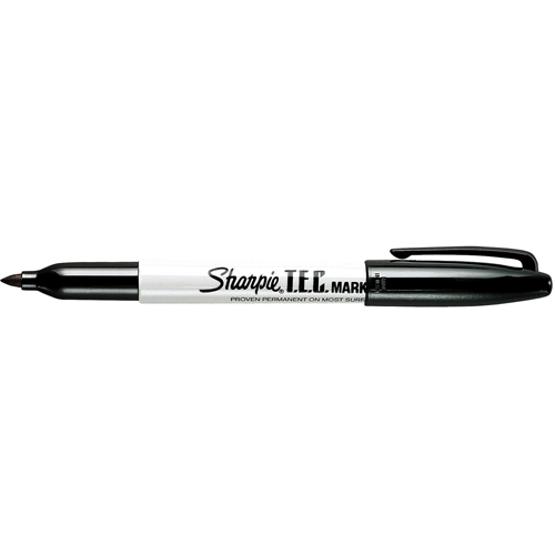 T.E.C. Permanent Marker, Fine, Black Action Paper