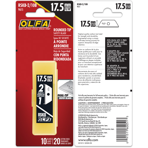 Couteaux s&eacute;curitaires Flex-Guard, Style Simple Action Paper