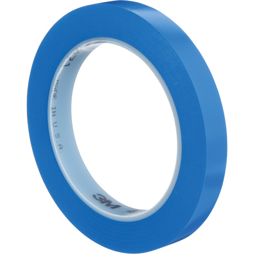 471 Vinyl Tape, 12 mm (1/2") W x 32.9 m (108') L, 5.3 mils, Blue Action Paper