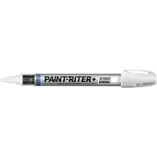 Paint-Riter&reg;+ Detergent Removable Paint Marker, Liquid, White Action Paper